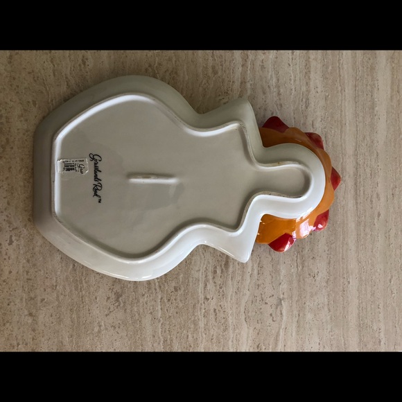 NWOT Flower Blossom Ceramic Chip and Dip Set - 1 Piece Attached - Picture 2 of 5